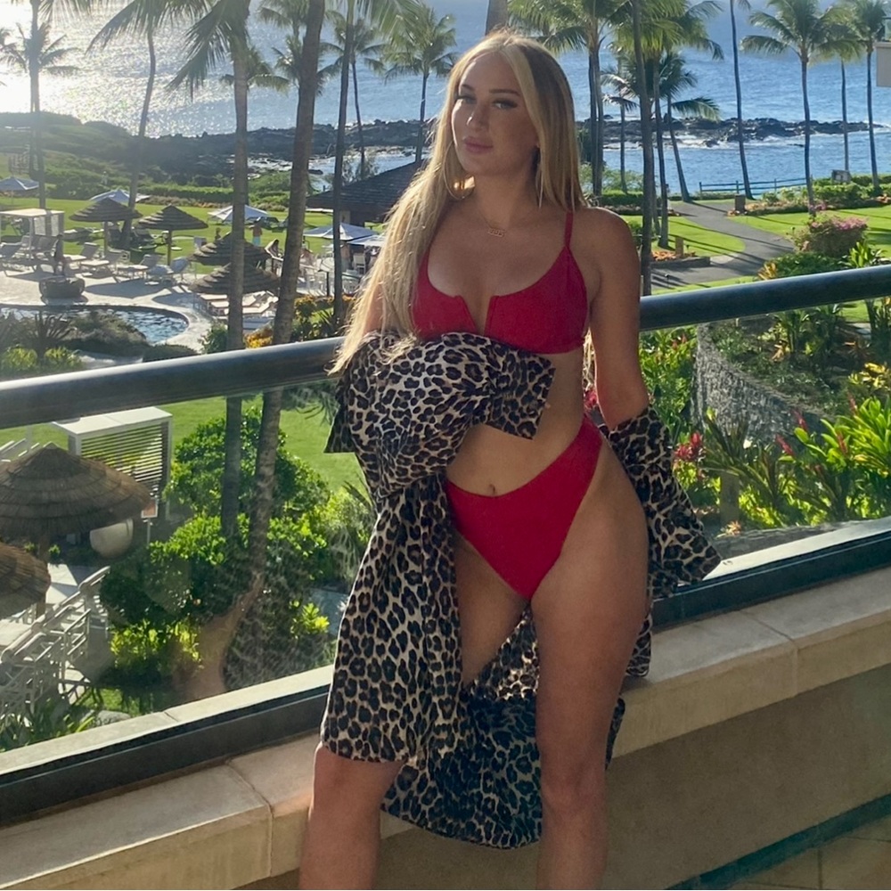 Leopard button up